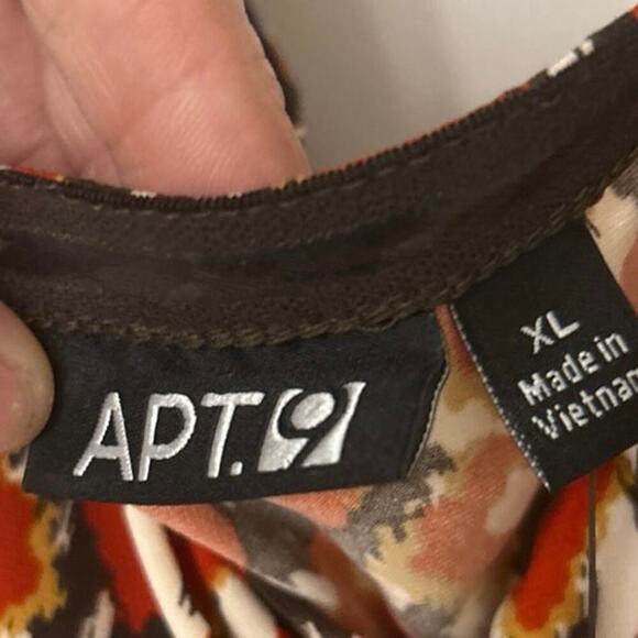 Apt 9 Babydoll Boho Beaded Tie Neck Halter Top Summer New Size XL - Picture 9 of 12